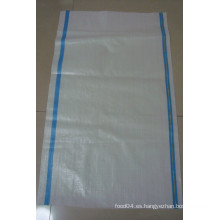Blanco 25kg bolsa de fertilizante de plástico con bolsa interior